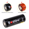 Soshine Cell PCB 26650 Battery 3.7V 5500mAh 26650 Li-ion Rechargeable Battery with Protected PCB for LED Flashlights Headlamps