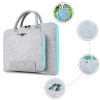 Fashion Wool Felt Laptop Bag For Mac 11 13 15 17 Mouse Bags Briefcase for Macbook Air Pro Retina For Lenovo Notebook Sleeve Case