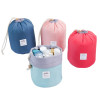 High Quality Waterproof Barrel Travel Cosmetic Bag Cosmetic Bag Nylon Wash Bag Dressing Box Storage Bag Large Capacity