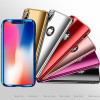 360 Plating Mirror Case For iPhone X 8 7 6 6S Plus SE Cover Full Protection Cases For Samsung Galaxy S7 S8 Note 8 Protector Film