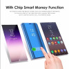 Clear Flip Stand Smart View Phone Case For Samsung S9 S8 Plus S6 S7 edge For Galaxy Note 8 J3 J5 J7 Prime 2017 A3 A5 A6 A8 2018