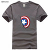 Comic LOGO Super Hero T Shirt Superman Batman Captain America the Flash Marvel Movie Men Cosplay T-Shirts superhero Geek Tee