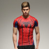marvel batman Captain America t-shirt hot superman t shirt men joges Punisher Superhero tights quick-dry T-shirt Summer clothing