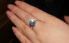 4 carat Simulated stone weeding rings, women ring, Sterling silver engagement rings