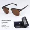 Bruno Dunn Vintage Sunglasses Men Women polarized 2018 Brand Design Sun Glasses for male Female Gafas lentes Oculos Lunette Ray