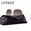 Classic brand Glass Lenses 3025 Aviator sunglasses men/women brown Gradient G15 sunglass Gafas oculos de sol masculino rays