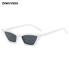 ZXWLYXGX 2018 new fashion sunglasses sunglasses ms.man retro colorful transparent small colorful Cat Eye Sunglasses