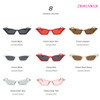 ZXWLYXGX 2018 new fashion sunglasses sunglasses ms.man retro colorful transparent small colorful Cat Eye Sunglasses