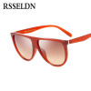 RSSELDN New Black Clear Oversized Square Sunglasses Women Gradient 2018 Summer Style Classic Women Sun glasses Big Square UV400