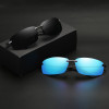 2018 New Rimless Sunglasses Polarized Men Brand Designer Driving Sun Glasses Goggle For Men oculos de sol male shades