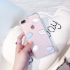 USLION Cute Cartoon 3D White Clouds Phone Case For iPhone 7 Plus Transparent Soft TPU Cases Clear Cover For iPhone7 8 6 6s Plus