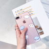 USLION Cute Cartoon 3D White Clouds Phone Case For iPhone 7 Plus Transparent Soft TPU Cases Clear Cover For iPhone7 8 6 6s Plus