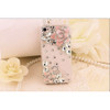 Smartphone case Fashion Bling Crystal Pearl Rhinestone Hard Clear Case Cover Transparent hard shell For Samsung iPhone 6 7plus