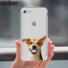 ciciber Animal Cute Pug Dog Pattern Design Soft Silicon Phone Cases Cover for IPhone 6 6S 7 8 Plus 5S SE X Capinha Coque Fundas