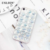 USLION Glitter 3D Love Heart Phone Case For iPhone 7 Plus Transparent Cases Soft TPU Clear Back Cover For iPhone X 6 6S 7 8 Plus