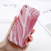 USLION Abstract Marble Stone Image Phone Case For iPhone 6 6s Plus Flower Leaf Back Cover Hard PC Cases For iPhone 6S 7 8 Plus