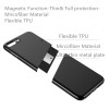Magnetic Car Holder Case For iPhone X 8 PLUS 7 6 6s Plus Soft TPU Silicone Magnet Case For Huawei P20 Lite Pro with Metal Plate