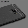 NAGFAK Soft Silicone Fiber Cases For Samsung Galaxy S8 S9 Plus Note 8 Full Cover Cases For Samsung Galaxy S9 Plus S8 Phone Shell