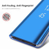 ProBefit Mirror Flip Cell Case for Samsung Galaxy A6 Plus 2018 Edge Slim Smart Stand Protective Cover for Samsung Galaxy A6 2018