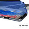 ProBefit Mirror Flip Cell Case for Samsung Galaxy A6 Plus 2018 Edge Slim Smart Stand Protective Cover for Samsung Galaxy A6 2018