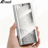  Smart Flip Case Window Mirror Clear View For Samsung Galaxy A8 A7 A5 2018 C8 J7 Nxt Note 8 S8 S7 Edge Stand Phone Case Cove