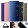 MAYROUND Luxury Smart Flip Clear View Mirror Leather Book Case Protection Phone Cases Covers For Huawei P20 Lite Pro Mate 10