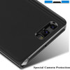 MAYROUND Luxury Smart Flip Clear View Mirror Leather Book Case Protection Phone Cases Covers For Huawei P20 Lite Pro Mate 10