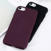 Lovebay Phone Case For iPhone 6 6s 7 8 Plus Simple Plain Wine Red Frosted Matte PC Back Cover Cases For iPhone X 8 7 6 5 5s SE