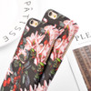 Fashion Cherry Flower Leaf Painting Phone Case For iPhone 6 6S Plus 7 7Plus 8 8Plus 5 5S SE Slim Pineapple Marble Hard PC Cover
