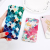 USLION Flower Leaf Print Phone Case For iPhone 7 7 Plus Pineapple Marble Hard PC Cover Cases For iPhone X 8 6 6s Plus 5 5S SE