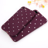 USLION Wave Point Phone Case For iPhone 8 Plus Wine Red Ploka Dots Soft TPU Back Cover For iPhone X 8 7 6 6S Plus 5 5S SE Cases