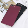 USLION Phone Case For iPhone 6 6s Plus Simple Wine Red Color Matte Cases Frosted Hard PC Cover For iPhone X 8 7 6S Plus 5 5s SE