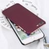 USLION Phone Case For iPhone 6 6s Plus Simple Wine Red Color Matte Cases Frosted Hard PC Cover For iPhone X 8 7 6S Plus 5 5s SE