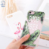 KRY Relief Flamingos Phone Cases For iPhone 7 Case 7 8 Plus Cases For iPhone X Leaf Soft Cover For iPhone 6 Case 6S 5 5S SE Capa