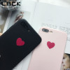 LACK Retro Red Love Heart Phone Case For iphone X Case For iphone 6 6S 7 8 Plus Fashion Soft TPU Silicone Cases Ultra Slim Cover