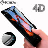 4D Round Curved Edge Tempered Glass For iPhone 6 6s Plus 7 8 X Full Cover Protective Premium 4D Screen Protector TOMKAS  