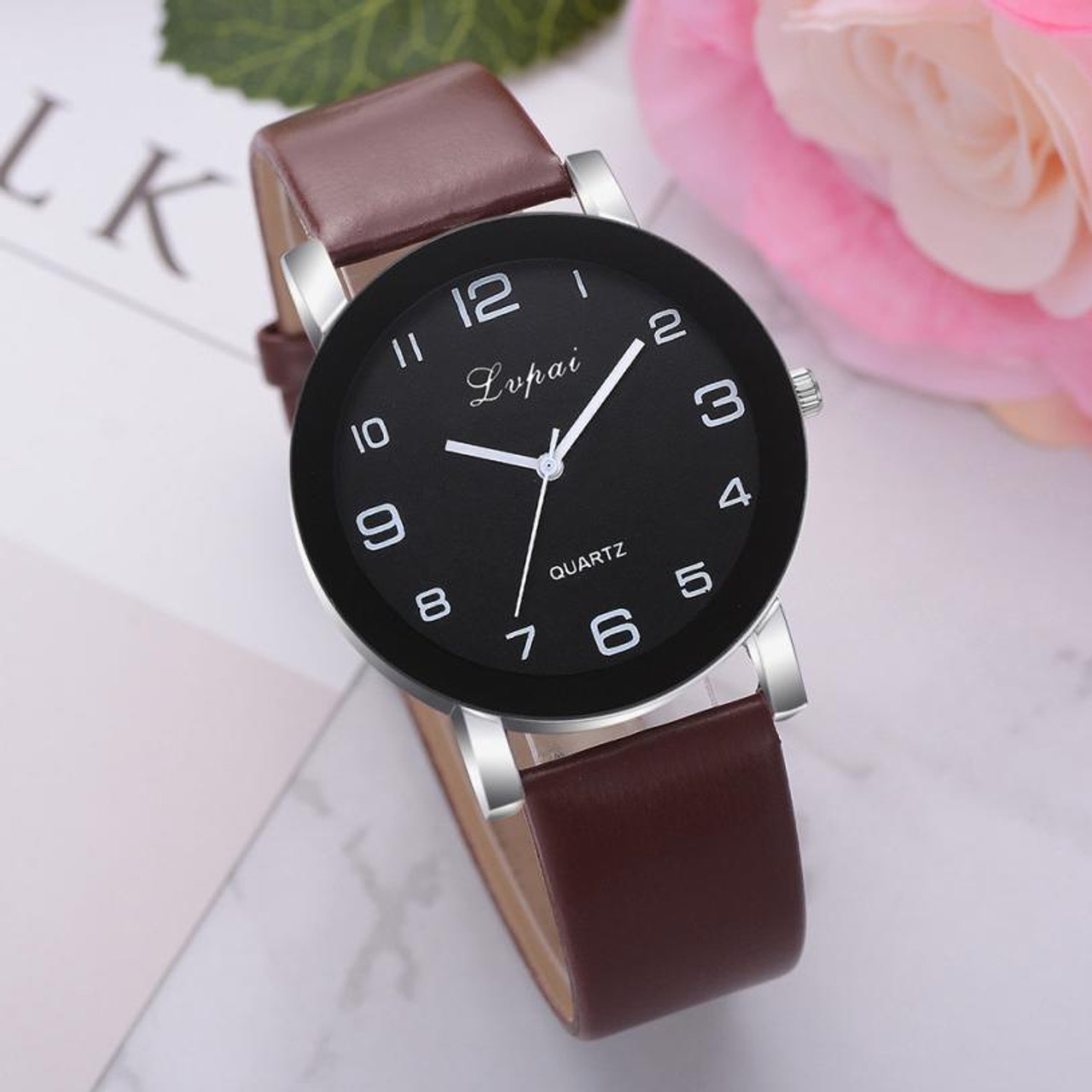 branded leather strap watches
