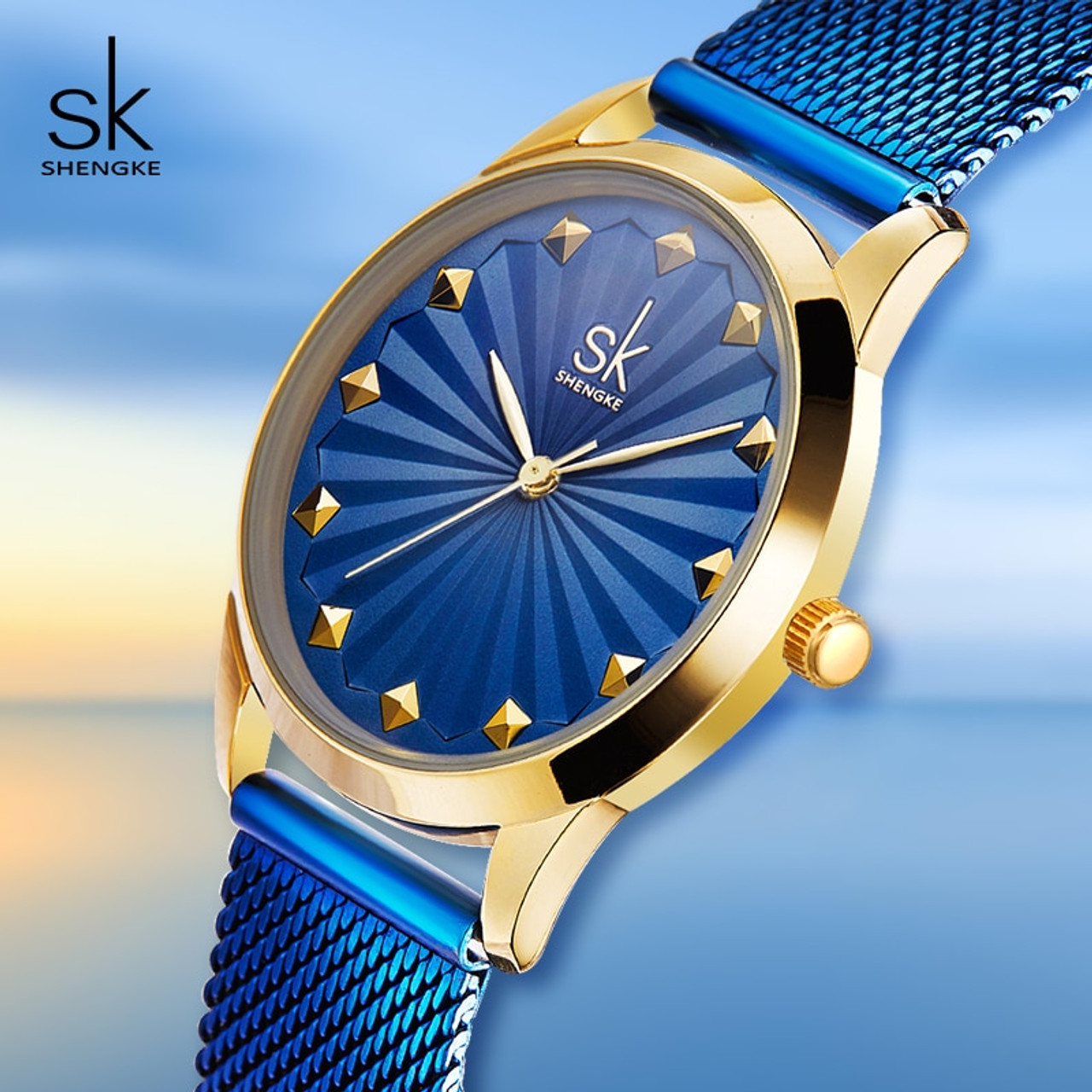 Shengke Rose Gold Watches Women Quartz Watch | Shengke Brand Fashion Watches  Women - Quartz Wristwatches - Aliexpress