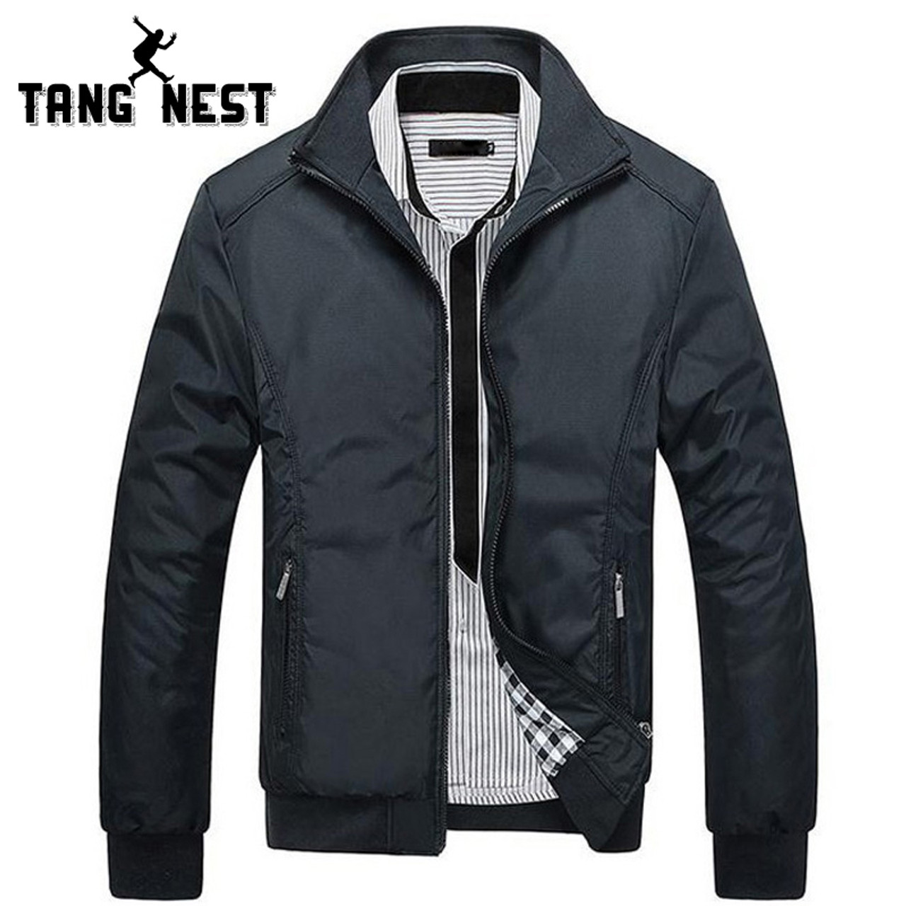 Tangnade Men's Casual Lightweight Raincoat