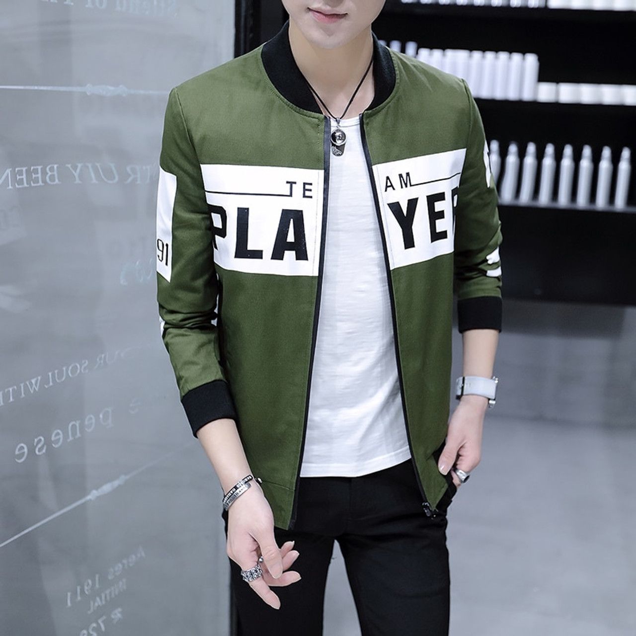 Spring new bomber jacket clearance