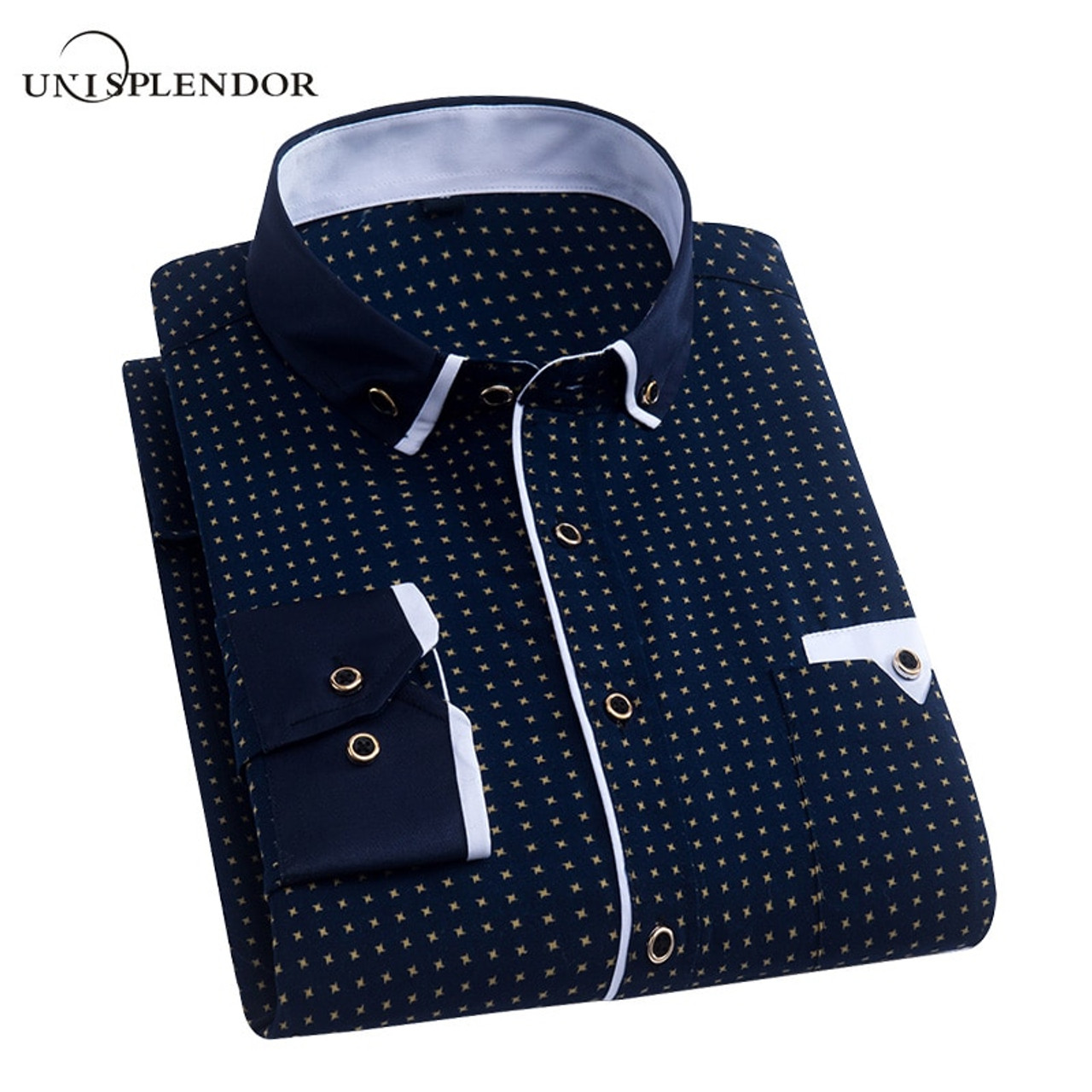 high collar formal shirt