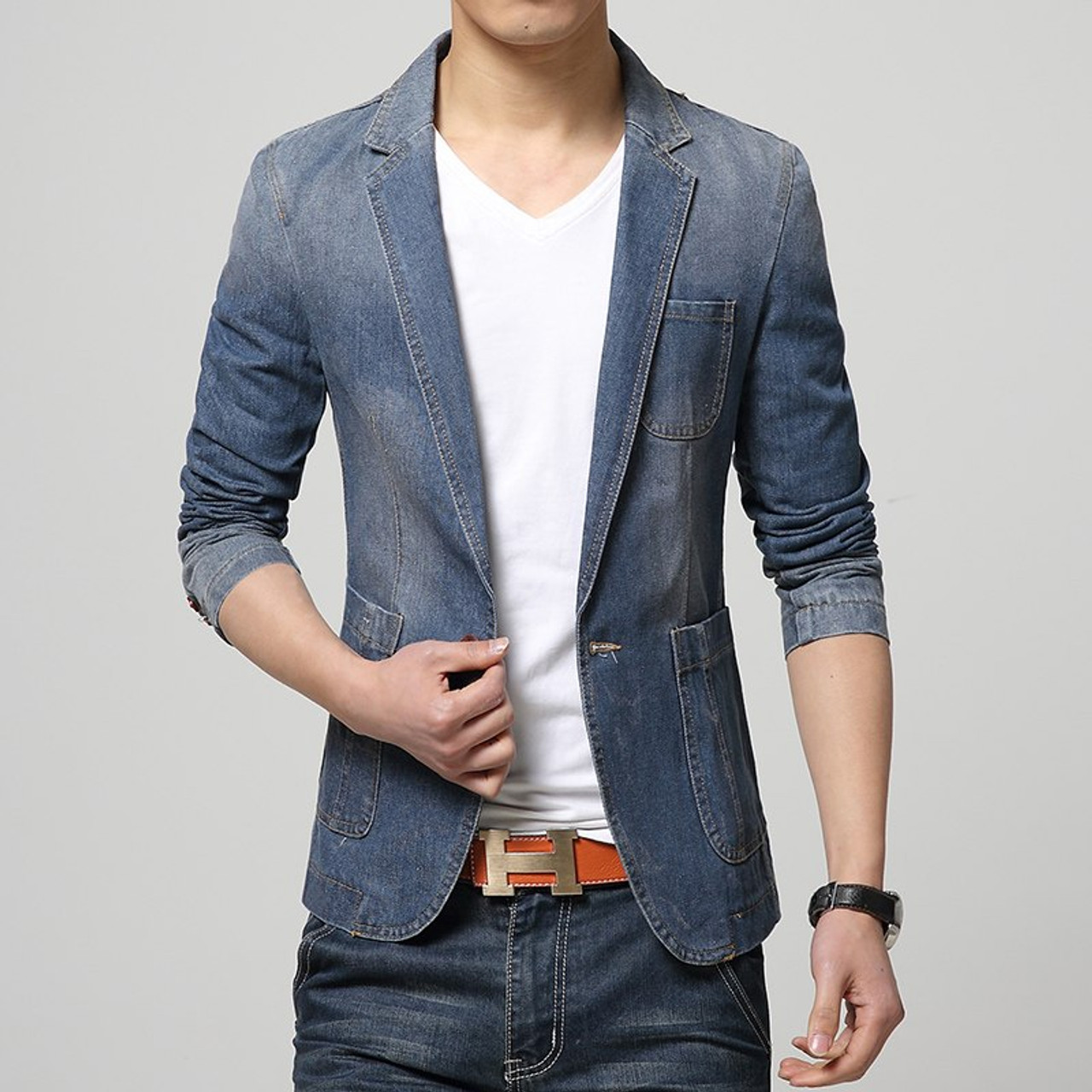 Blazer Denim Jeans Fashion Suit, jeans, fashion, blazer, suit png | PNGWing