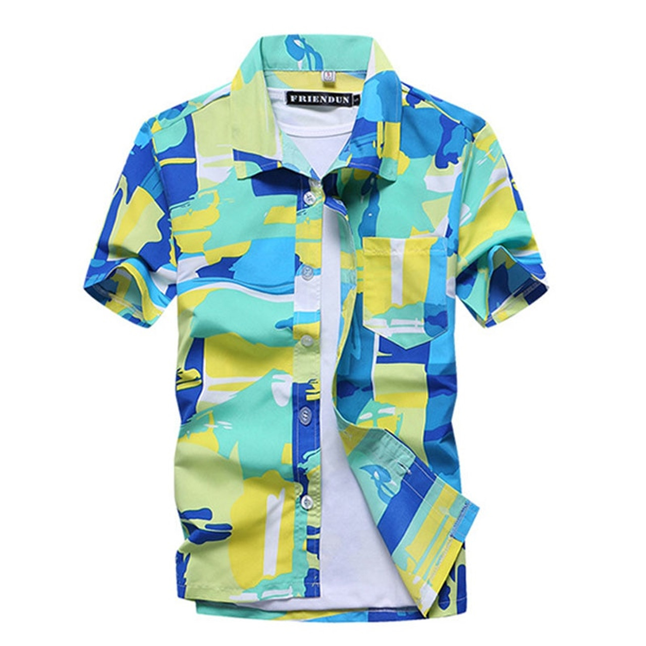 mens hawaiian shirts slim fit