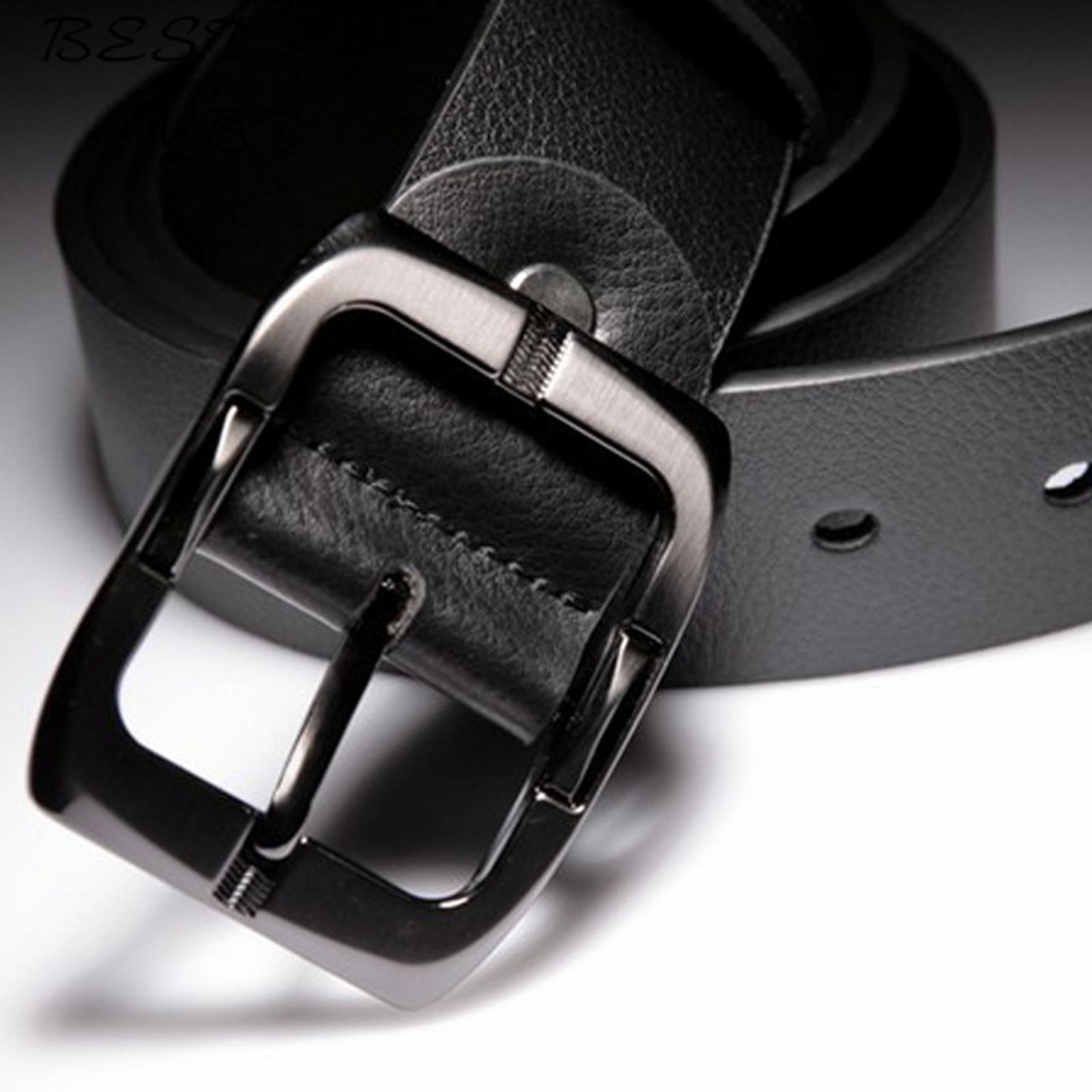 New High Quality Luxury Brand Leather Belt Designer Belts Men Pin Buckle  Black Business Trouser Strap Cinturones Hombre Cinto - Price history &  Review, AliExpress Seller - Jayden-Jessie Good Products Store