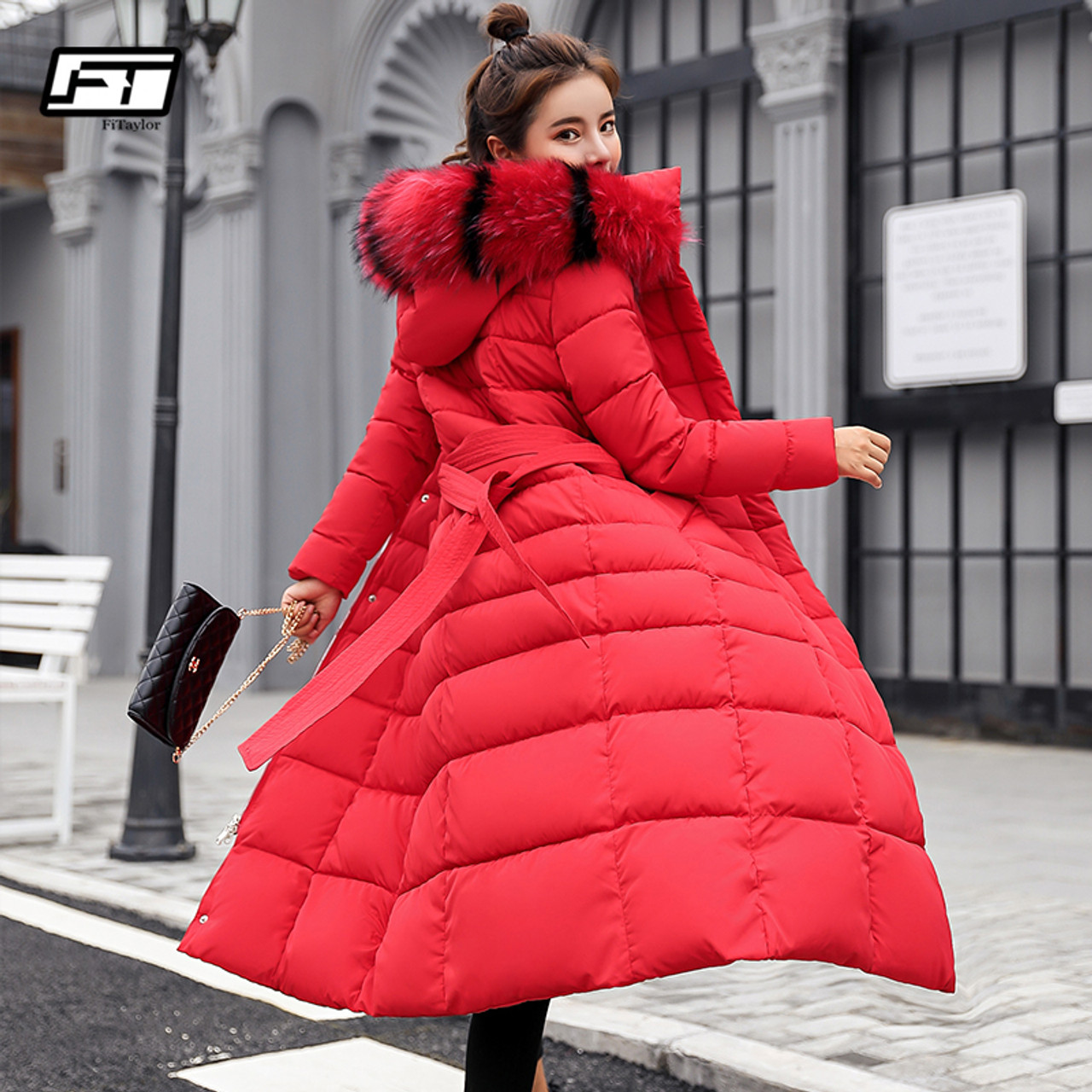 Winter Glossy Snow Jacket Women's Down Cotton Slim Hooded Coat Mother Warm  Long Overcoat Fashion Female Thicken Parkas Jackets - AliExpress