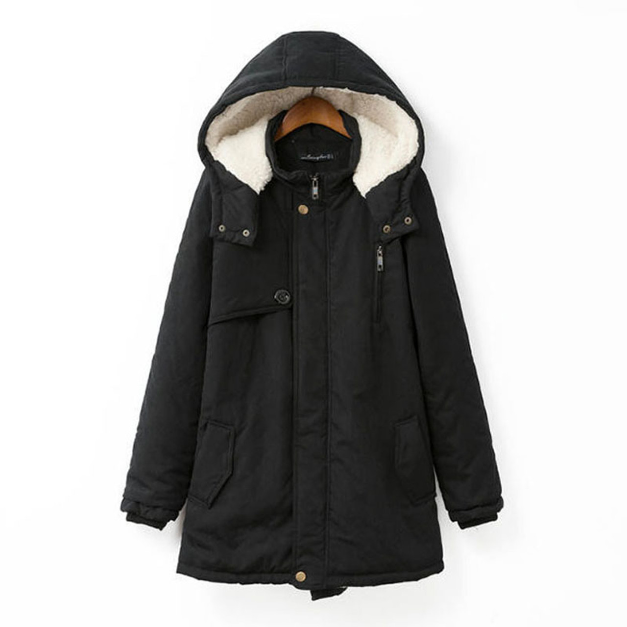 Fitaylor Cotton Parkas Lady Hooded 2018 Winter Black Jacket Women Plus Size Loose Female Parka Coat Jacket - OnshopDeals.Com