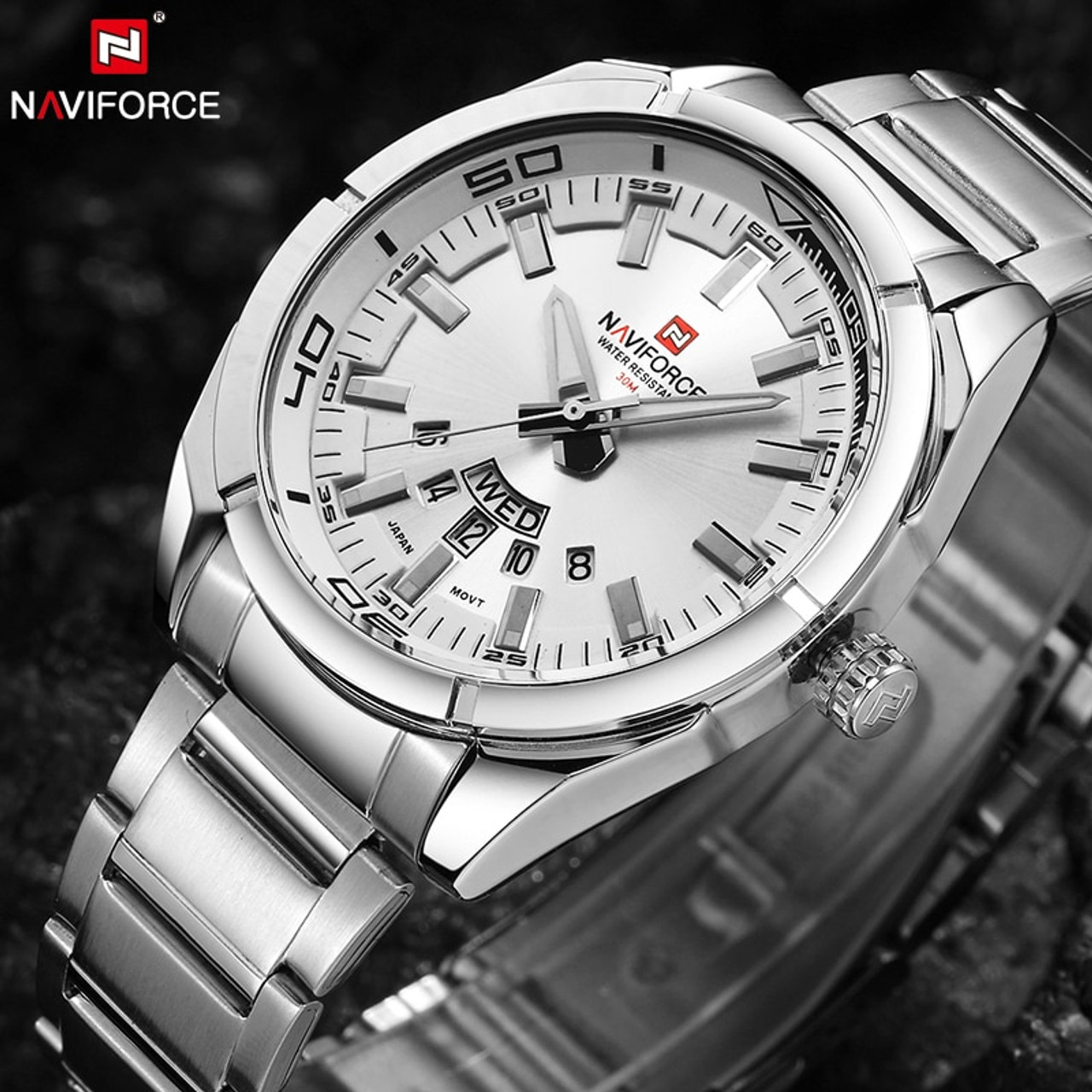 mens stainless steel waterproof watches