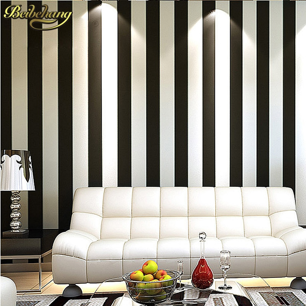 Beibehang Papel De Parede Metallic Modern Vinyl Wallpaper Striped Background Wallpaper Classic Wall Paper For Living Room Onshopdeals Com