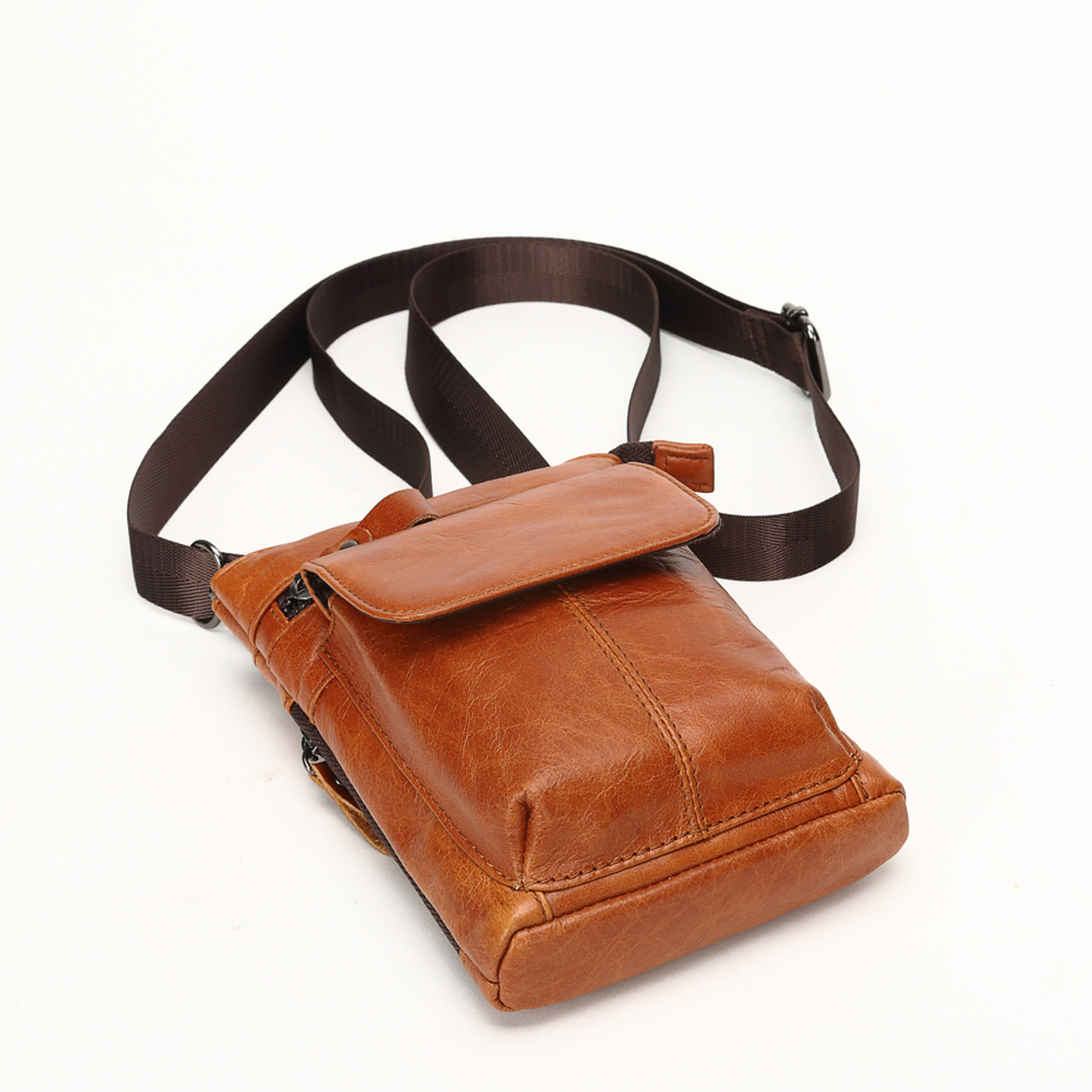 men's small leather cross body bags