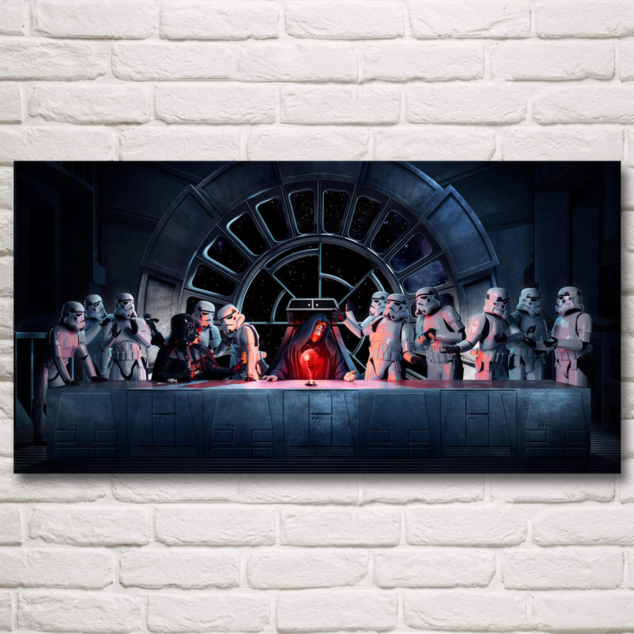 Foocame Star Wars Darth Vader Emperor The Last Supper Art Silk